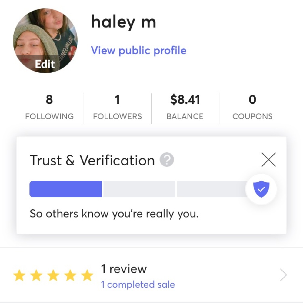 new selling account